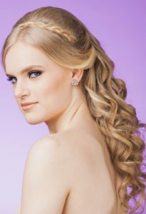 blonde bridal curls toronto bridal style
